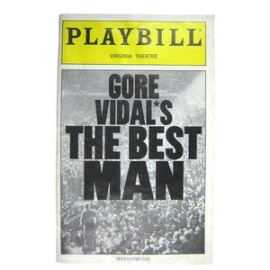 Gore Vidal Best Man Playbill October 2000 Charles Durning Spalding Gray Noth